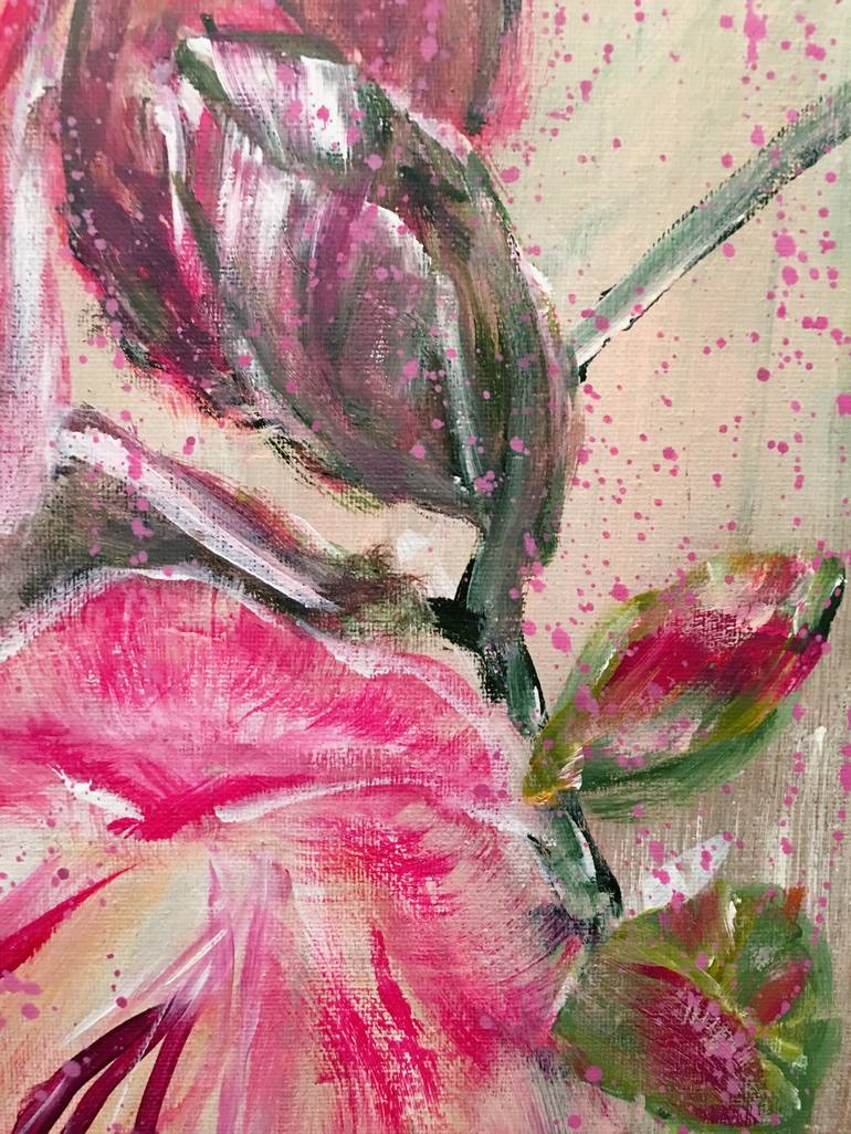 Original Fine Art Floral Painting by HSIN LIN