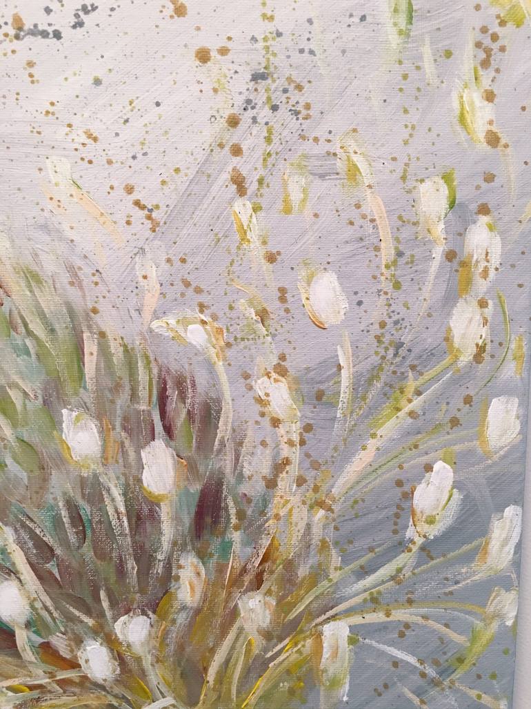 Original Abstract Botanic Painting by Hsin Lin