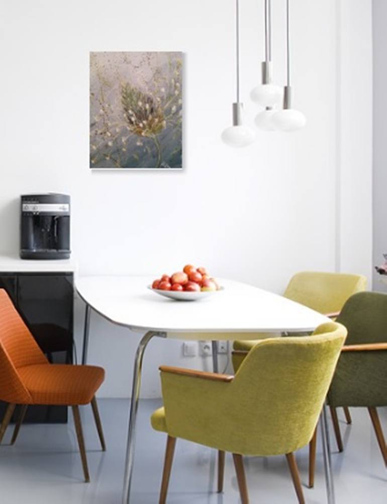 Original Abstract Botanic Painting by Hsin Lin