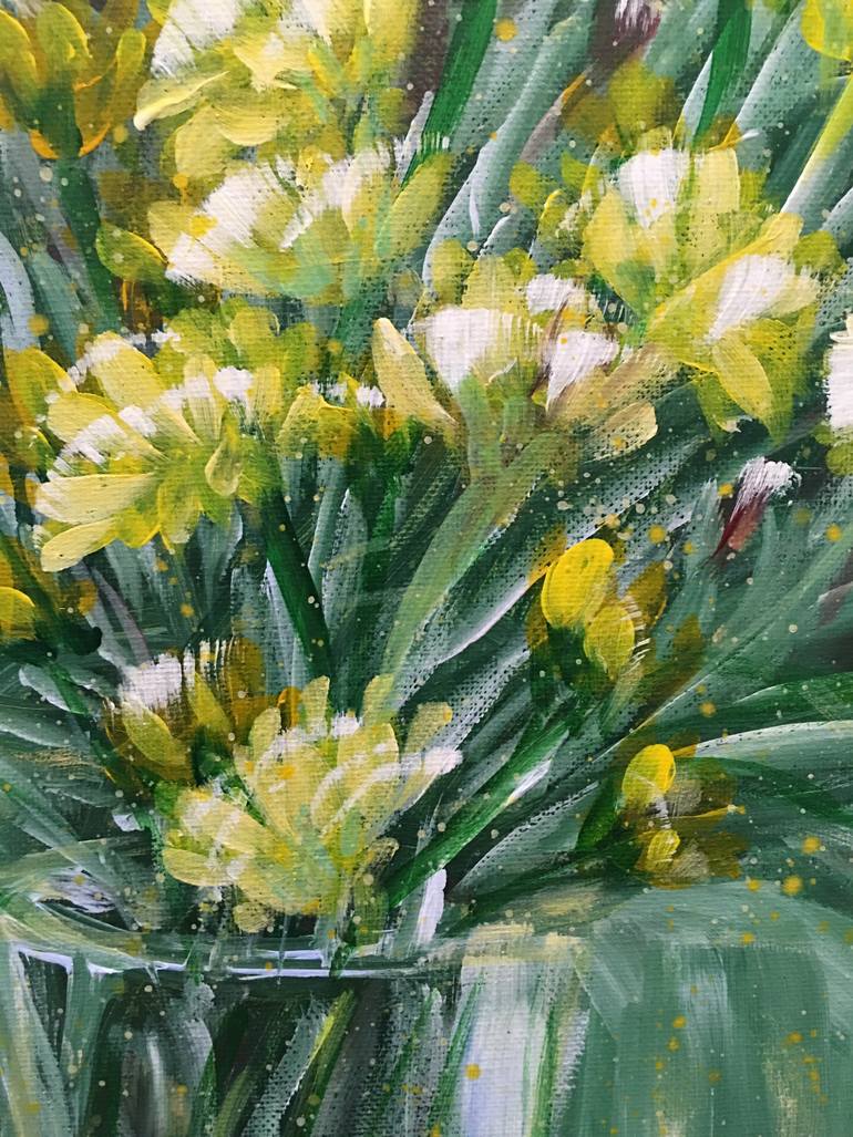 Original Abstract Still Life Painting by Hsin Lin