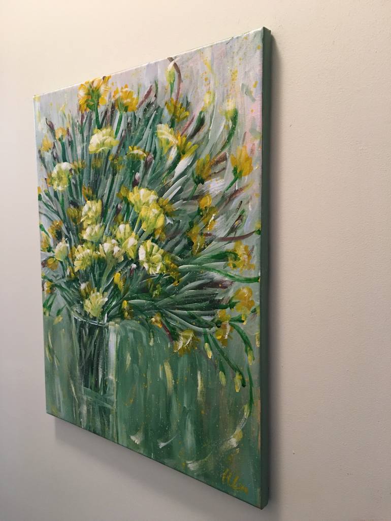 Original Abstract Still Life Painting by Hsin Lin