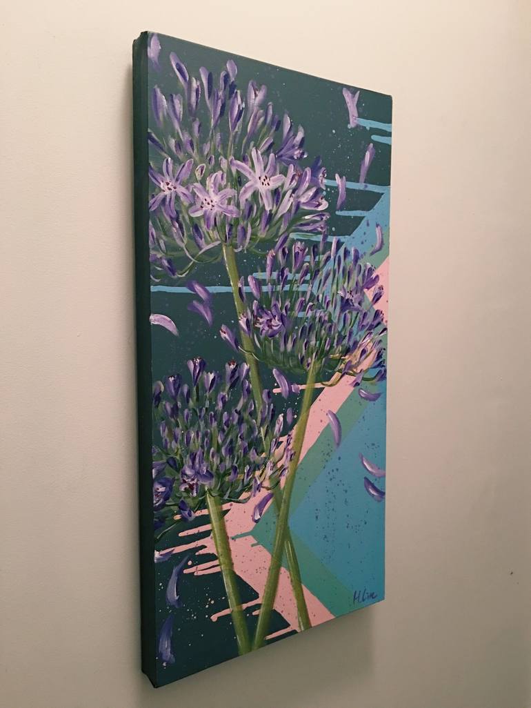 Original Abstract Floral Painting by HSIN LIN