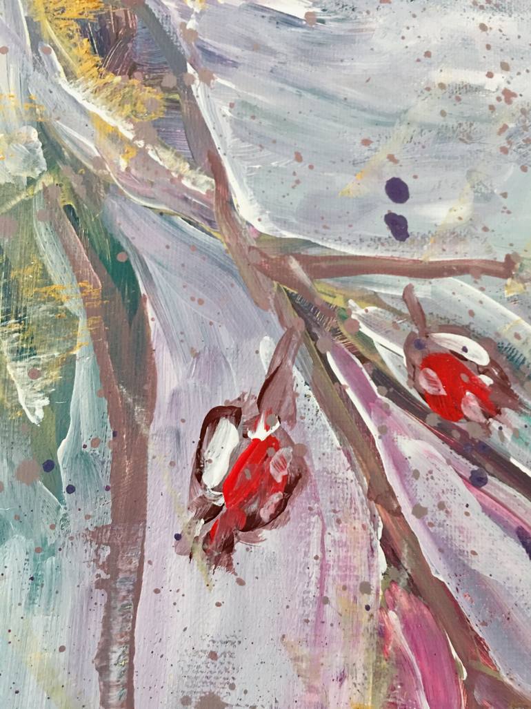 Original Abstract Expressionism Abstract Painting by Hsin Lin