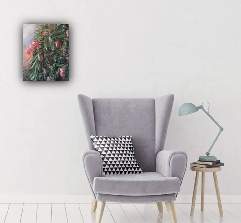 Original Modernism Floral Painting by Hsin Lin