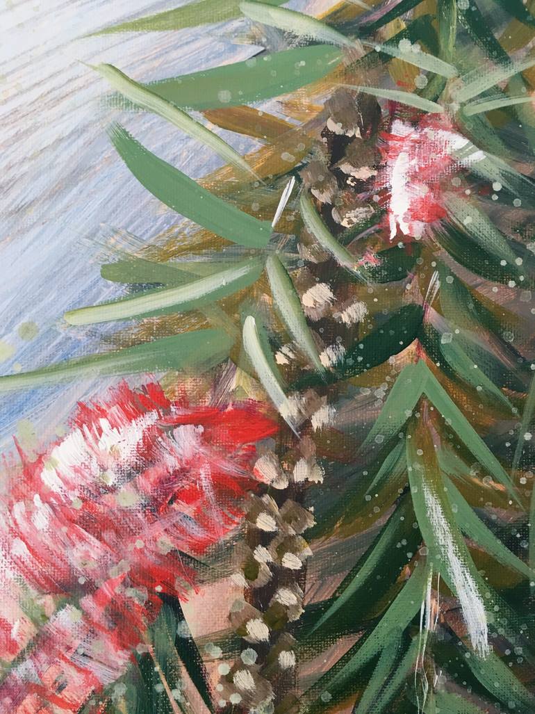 Original Modernism Floral Painting by Hsin Lin