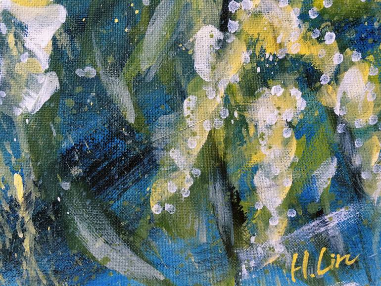 Original Abstract Botanic Painting by Hsin Lin