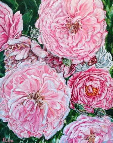 CELEBRATIONS - PEONIES GALORE - LIMITED EDITION GICLEE PRINT - Standard A1 Size thumb