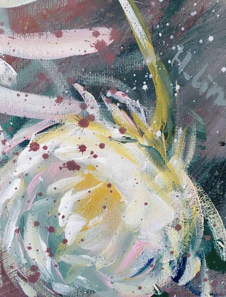 Original Abstract Floral Painting by Hsin Lin