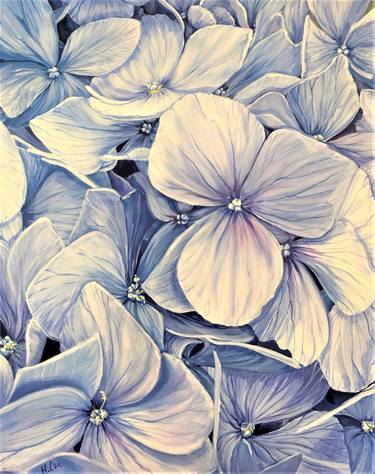 Print of Fine Art Floral Paintings by HSIN LIN
