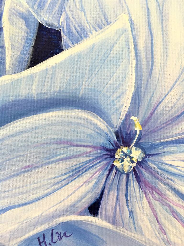 Original Modernism Floral Painting by Hsin Lin