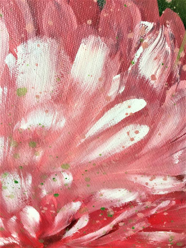 Original Abstract Floral Painting by Hsin Lin