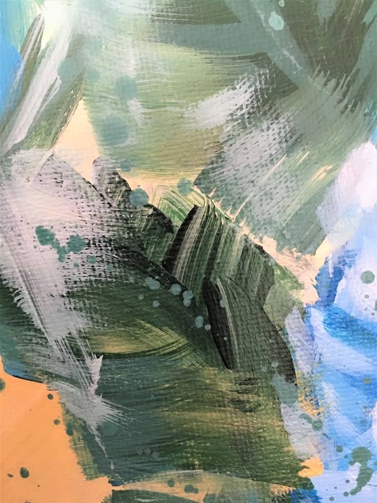 Original Abstract Expressionism Abstract Painting by Hsin Lin