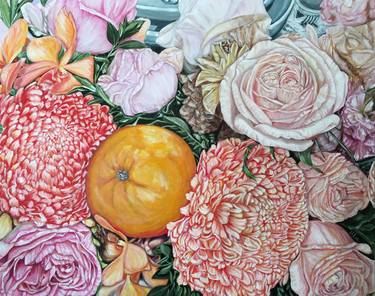 Original Floral Mixed Media by HSIN LIN