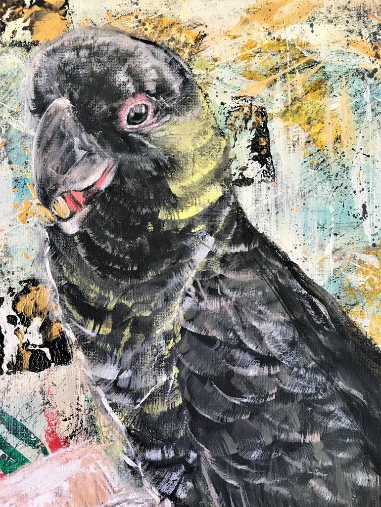 Original Abstract Expressionism Animal Painting by Hsin Lin