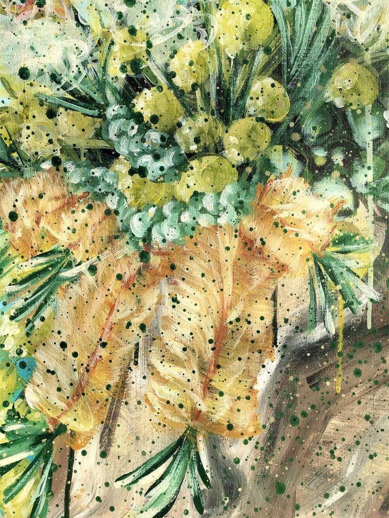 Original Abstract Expressionism Abstract Painting by Hsin Lin