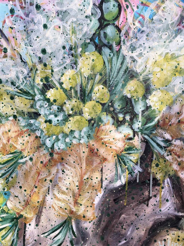 Original Abstract Expressionism Abstract Painting by Hsin Lin