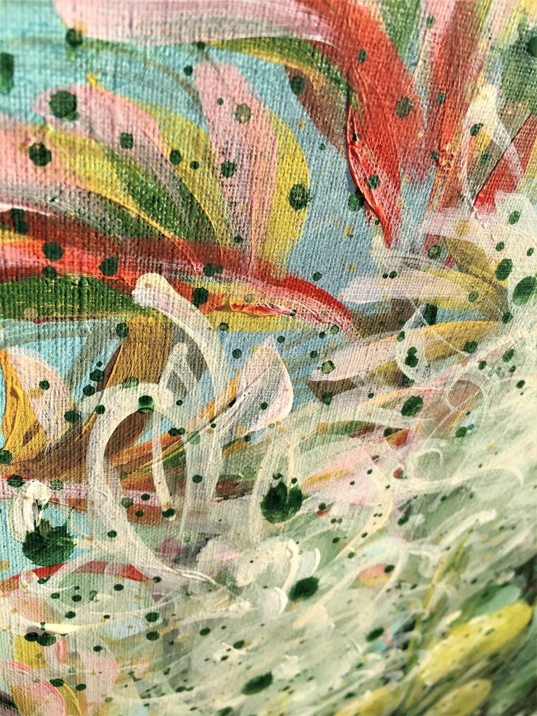 Original Abstract Expressionism Abstract Painting by Hsin Lin