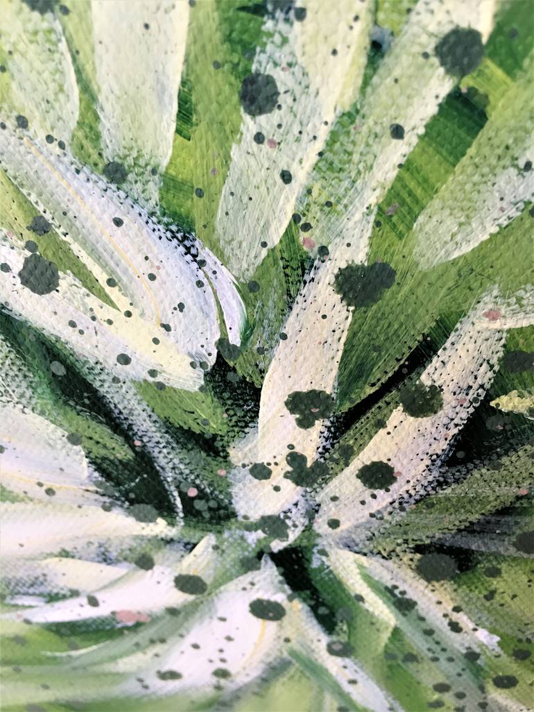 Original Abstract Floral Painting by Hsin Lin