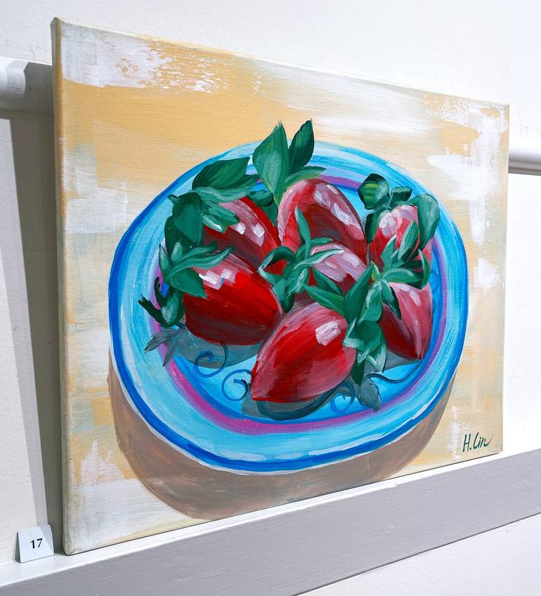 Original Abstract Still Life Painting by Hsin Lin