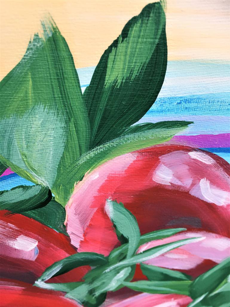 Original Abstract Still Life Painting by Hsin Lin