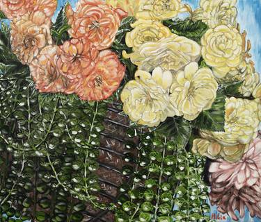 Print of Fine Art Floral Paintings by HSIN LIN