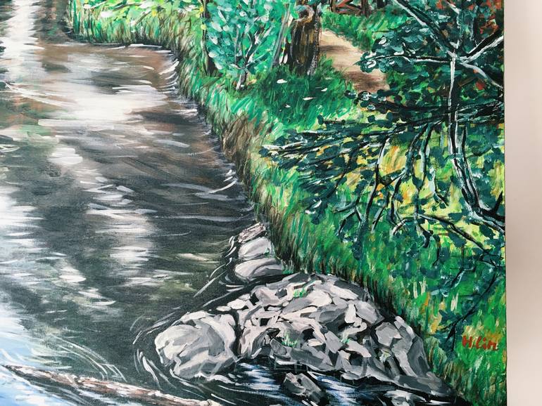 Original Expressionism Landscape Painting by Hsin Lin