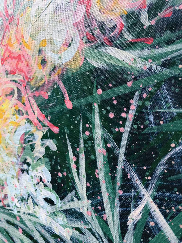 Original Abstract Expressionism Abstract Painting by Hsin Lin