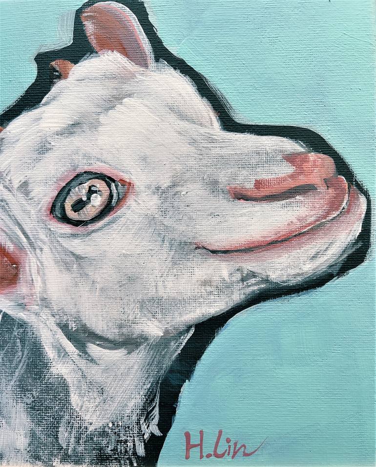 Original Abstract Animal Painting by Hsin Lin