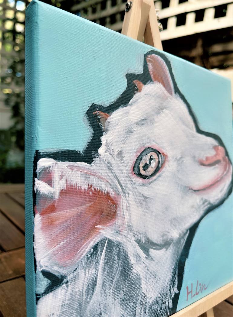 Original Abstract Animal Painting by Hsin Lin