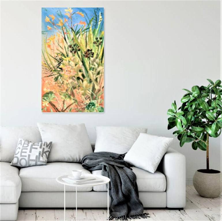 Original Abstract Botanic Painting by HSIN LIN