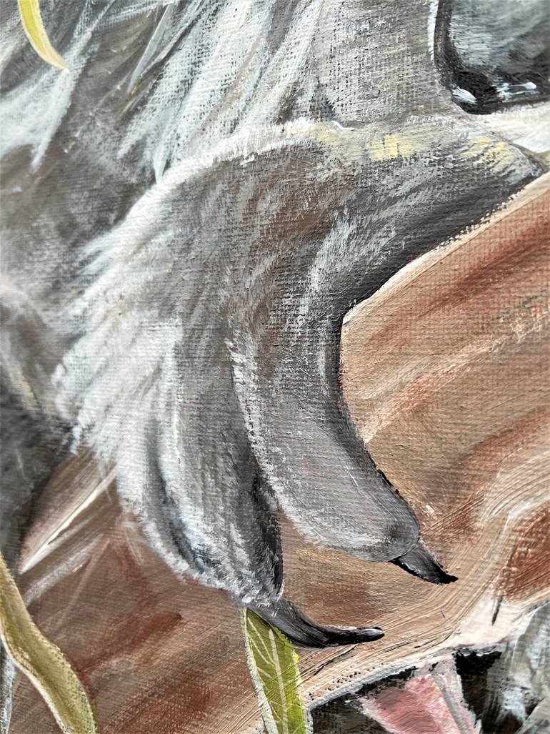 Original Expressionism Animal Painting by Hsin Lin