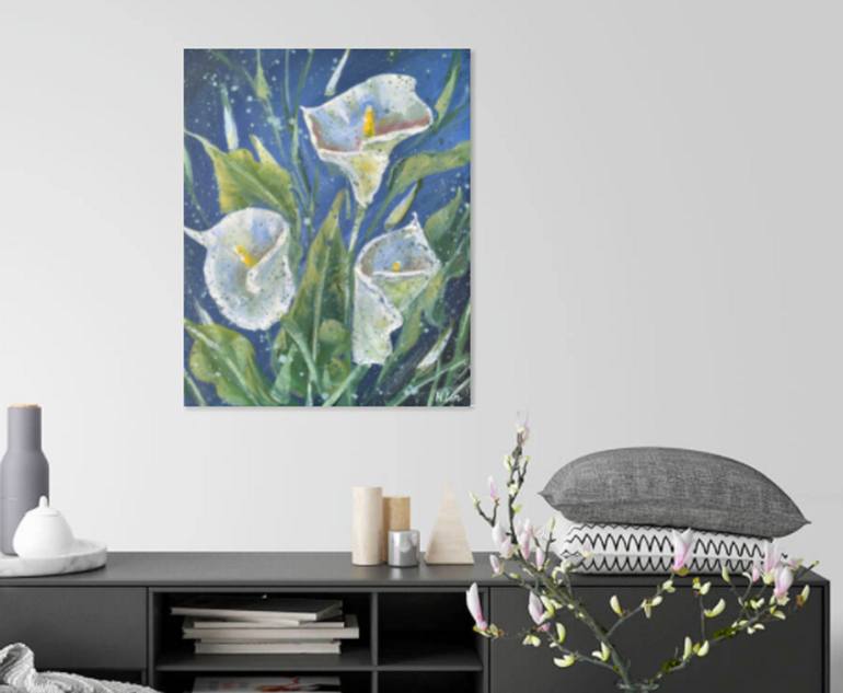 Original Abstract Still Life Painting by Hsin Lin