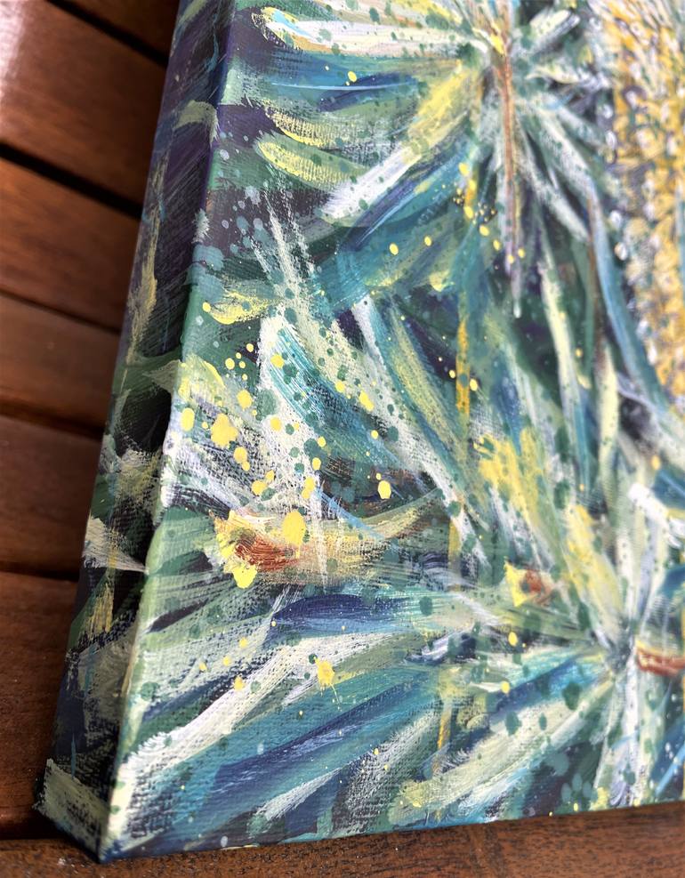 Original Abstract Botanic Painting by Hsin Lin