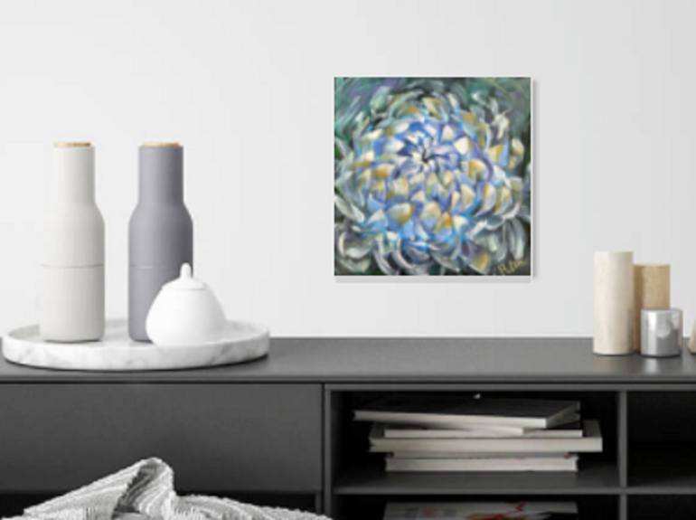 Original Abstract Floral Painting by Hsin Lin