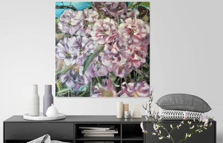 Original Abstract Still Life Painting by Hsin Lin