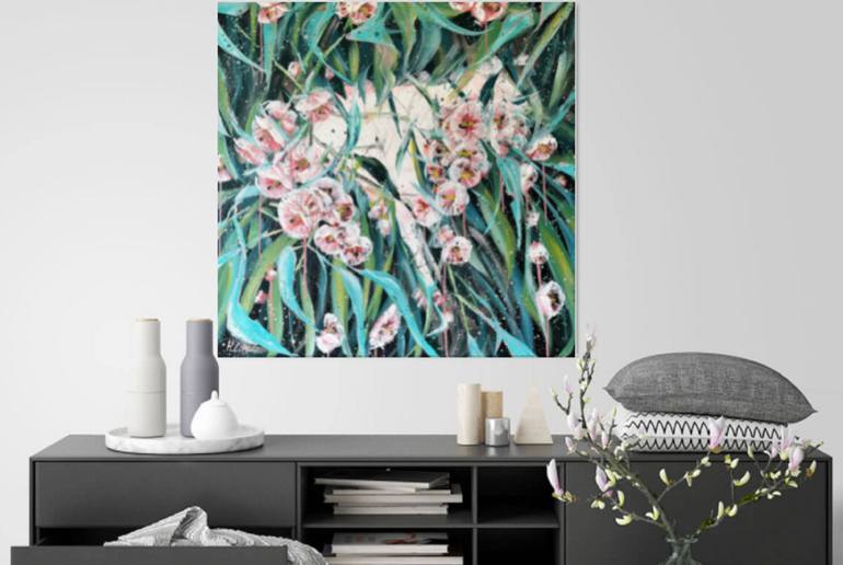 Original Abstract Still Life Painting by Hsin Lin