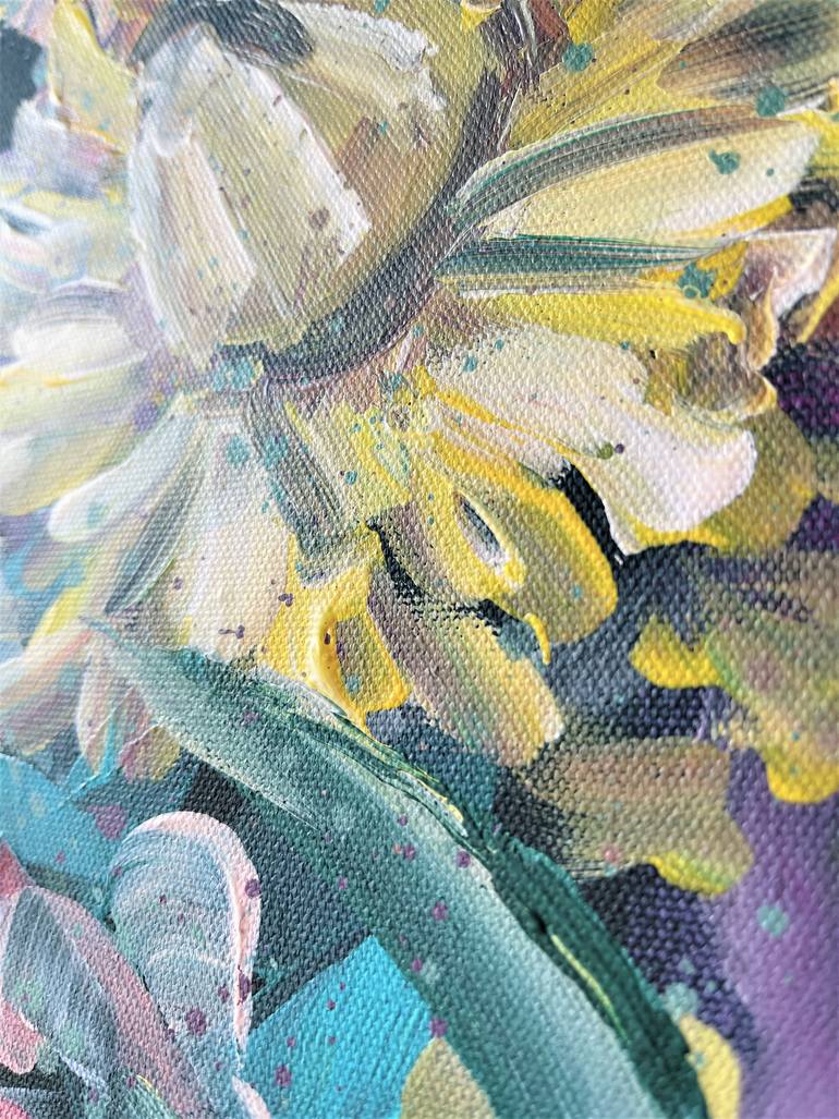 Original Abstract Expressionism Botanic Painting by Hsin Lin