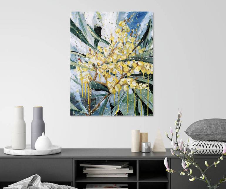 Original Abstract Still Life Painting by Hsin Lin