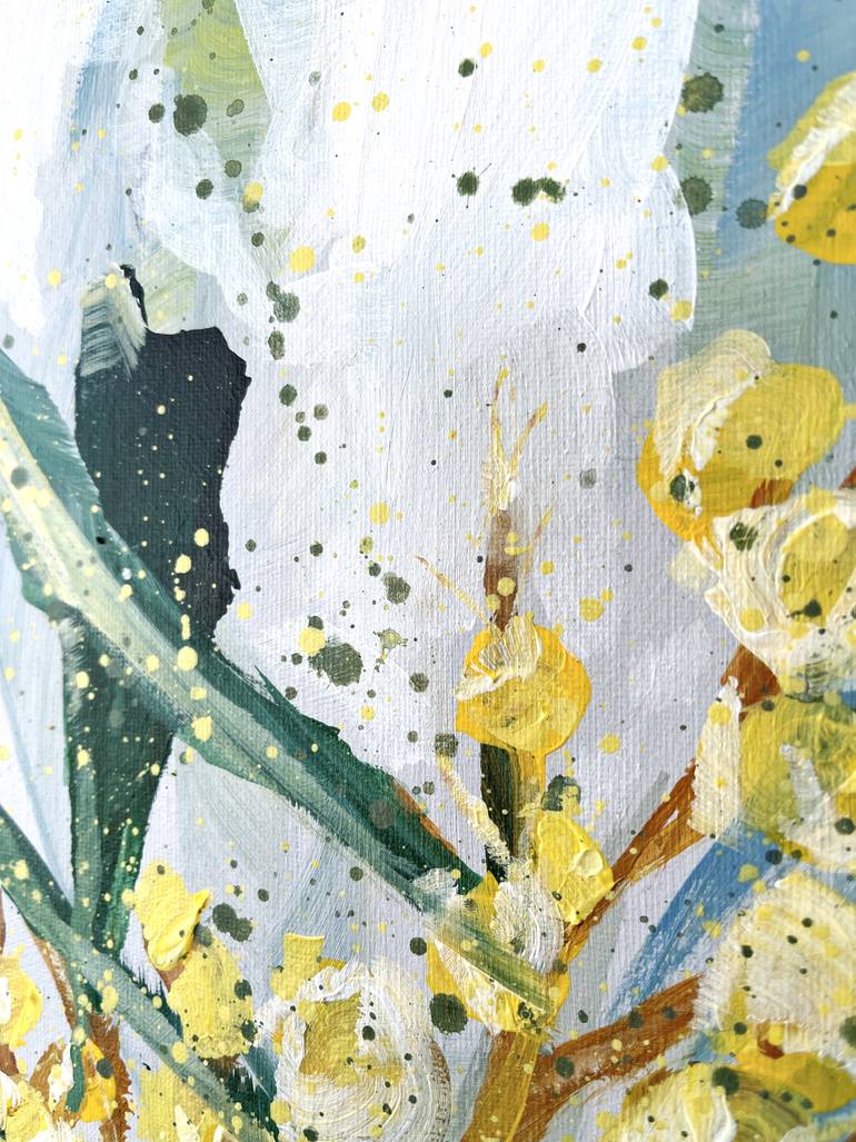 Original Abstract Still Life Painting by Hsin Lin