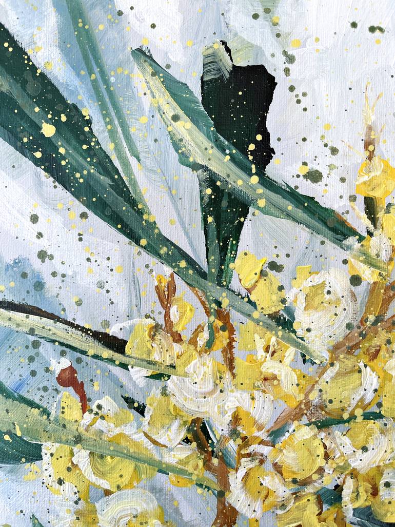 Original Abstract Still Life Painting by Hsin Lin