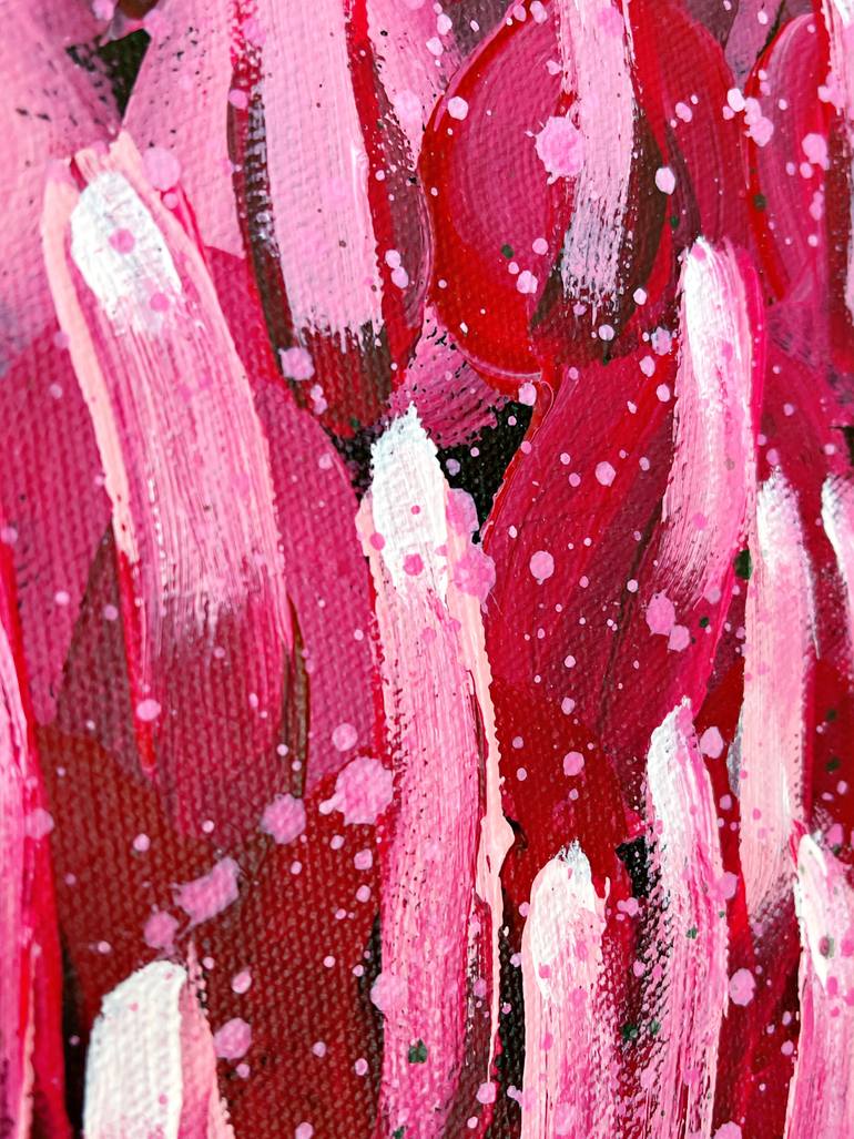Original Contemporary Floral Painting by Hsin Lin