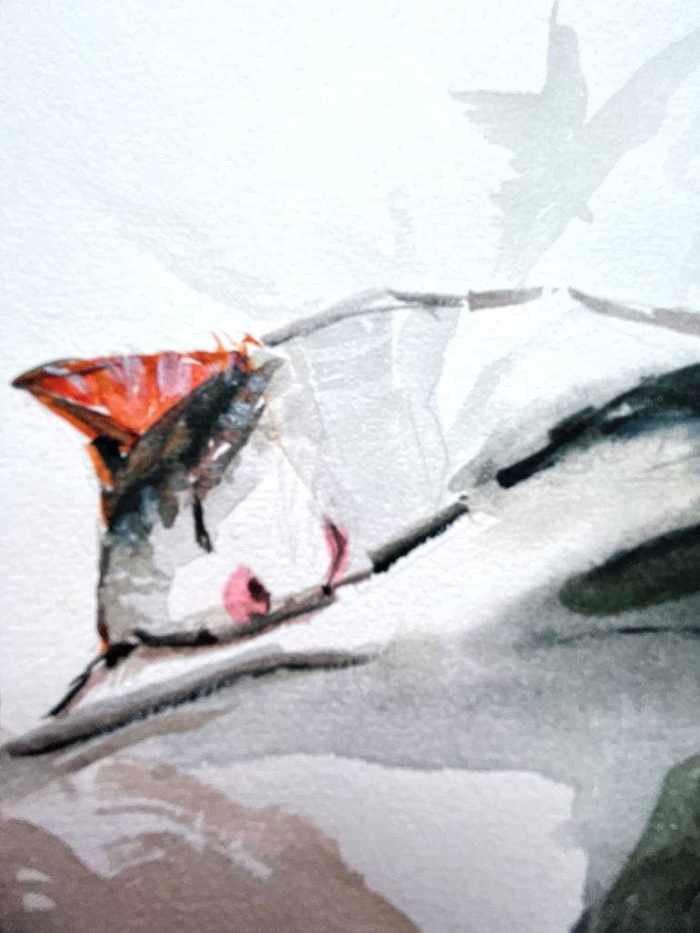 Original Abstract Expressionism Cats Painting by Hsin Lin