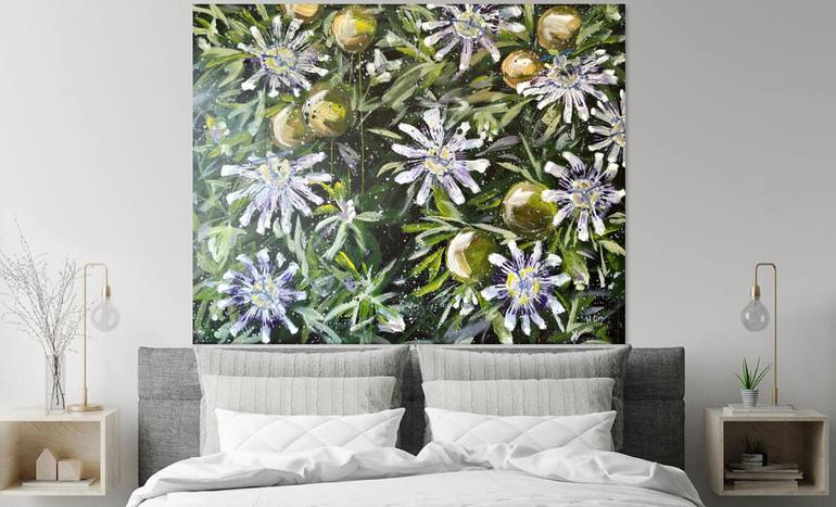 Original Floral Painting by HSIN LIN