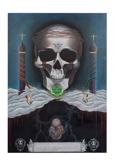 Print of Surrealism Mortality Paintings by Jim Kondes