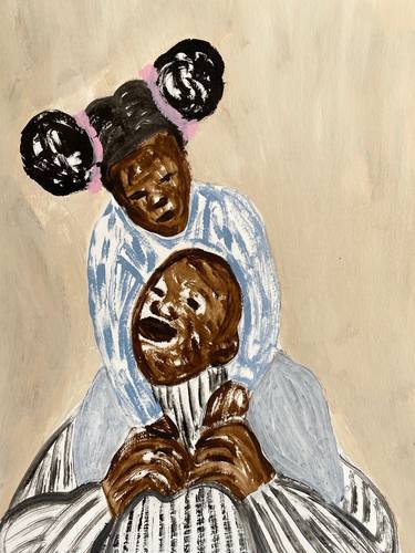 Original Figurative People Paintings by Nombeko Mafenuka
