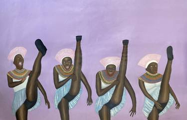 Original Expressionism People Paintings by Nombeko Mafenuka