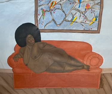 Original Fine Art Nude Paintings by Nombeko Mafenuka