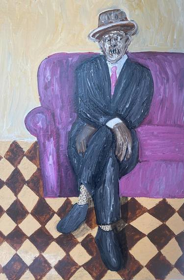 Original Expressionism Men Paintings by Nombeko Mafenuka