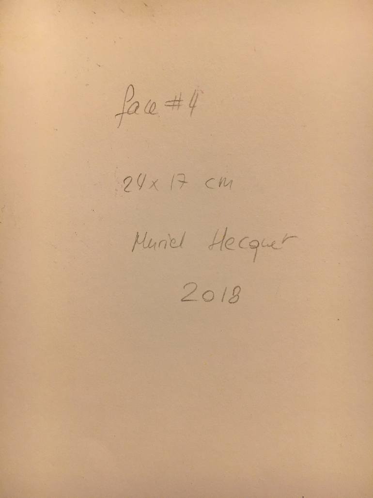 Original Expressionism People Drawing by Muriel Hecquet