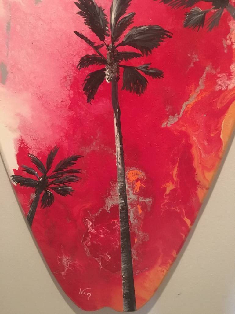 Original Abstract Beach Painting by Wendy Coleman